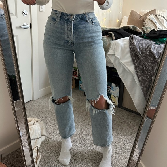 Abercrombie Curve Love Jeans The Dad High Rise - Picture 1 of 3